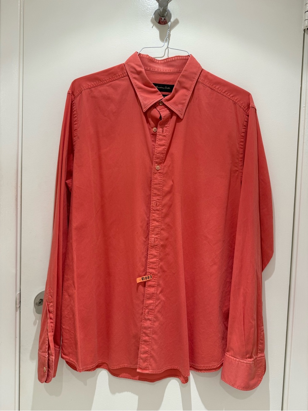 Massimo Dutti Coral Button-Down Shirt